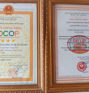 Chứng nhận thương hiệu LẠP XƯỞNG CAI LẬY