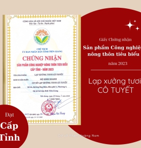 Giấy chứng nhận sản phẩm Công nghiệp nông thôn tiêu biểu