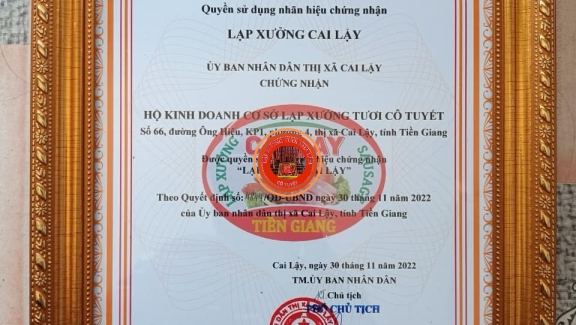GIẤY CHỨNG NHẬN QUYỀN SỞ HỮU NHÃN HIỆU LẠP XƯỞNG CAI LẬY 0909657555