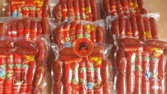 Sản xuất lạp xưởng tươi Cai Lậy Tiền Giang