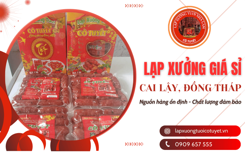 lạp xưởng giá sỉ Đồng Tháp