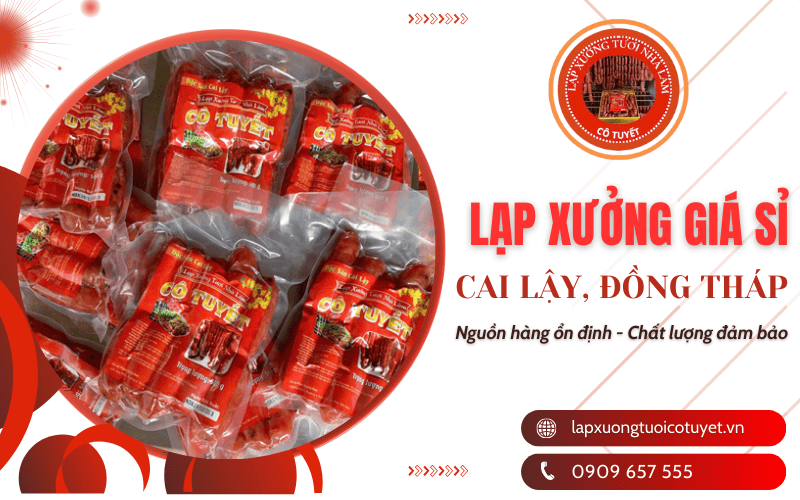 lạp xưởng giá sỉ Đồng Tháp