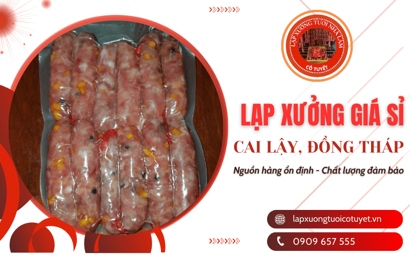 lạp xưởng giá sỉ Đồng Tháp
