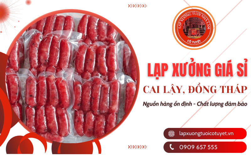 lạp xưởng giá sỉ Đồng Tháp